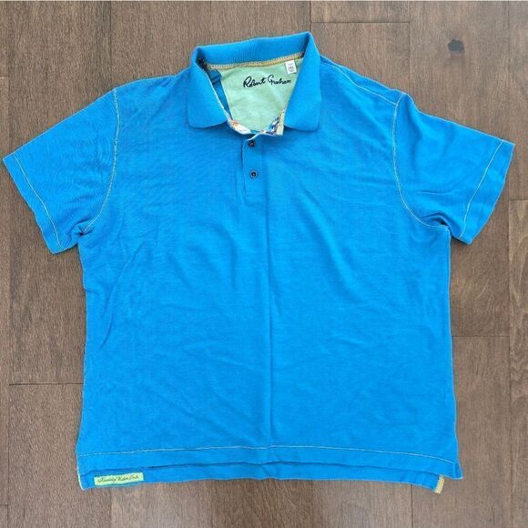 Robert Graham polo shirt top size XXL